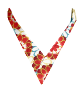 【半衿】乙女菊　白/赤