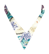 【半衿】飛翔　白/紫