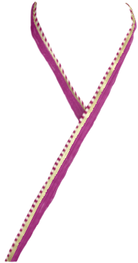 【重ね衿】小桜に友禅　紫_1039