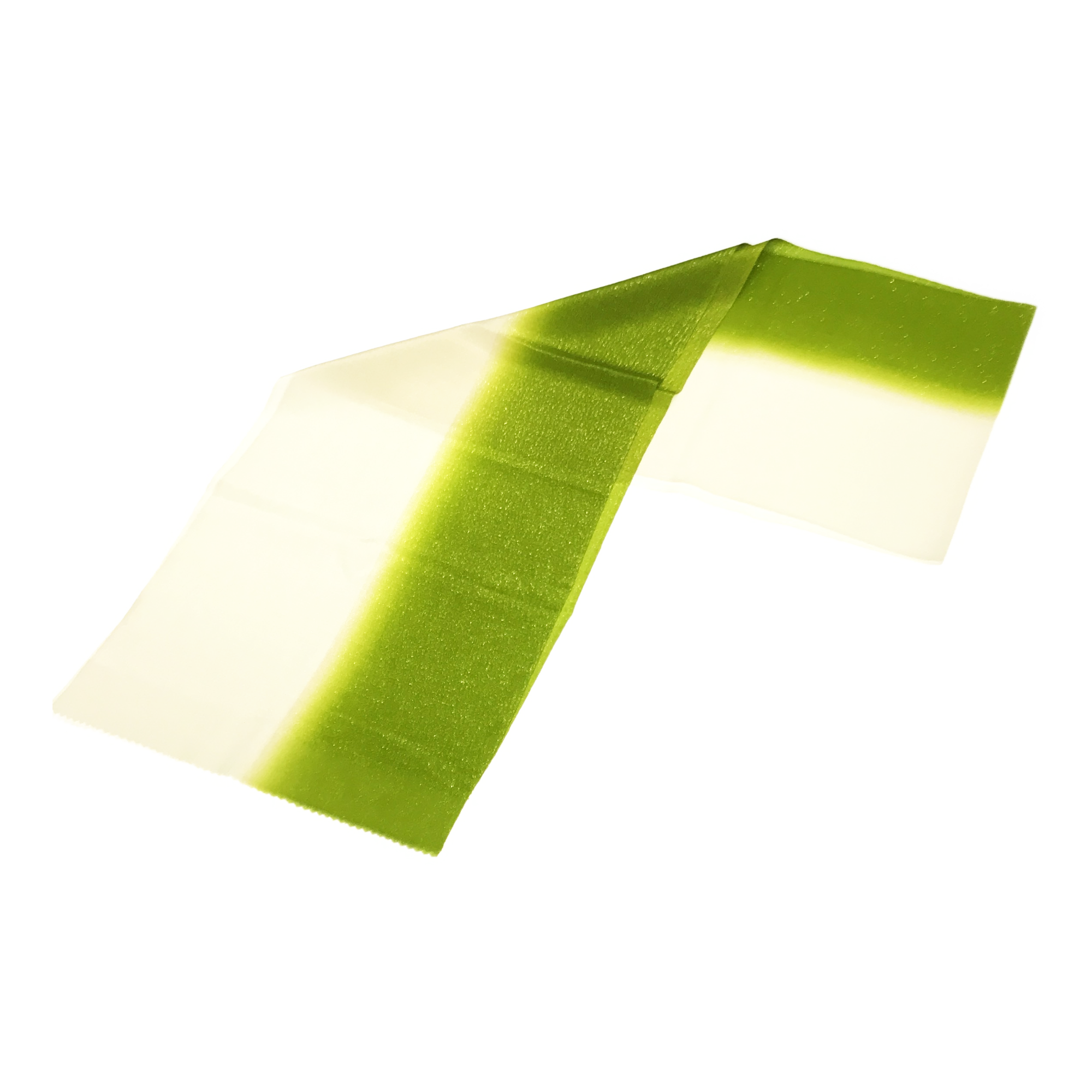 【帯揚】ﾎﾞｶｼ　黄緑白