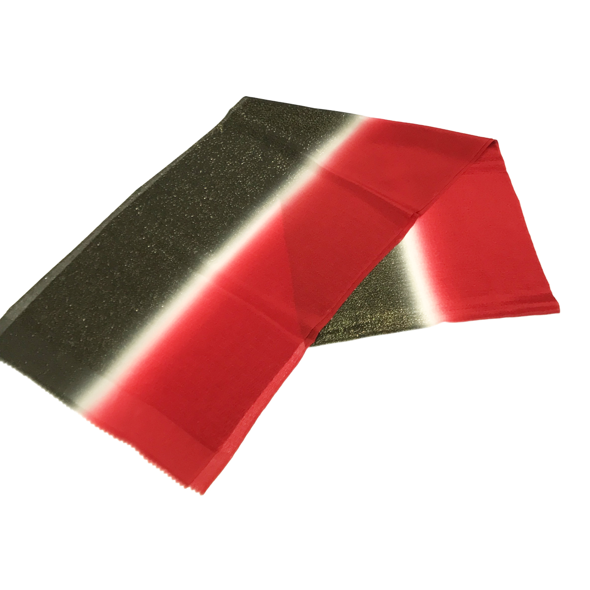 【帯揚】ﾎﾞｶｼ　黒赤